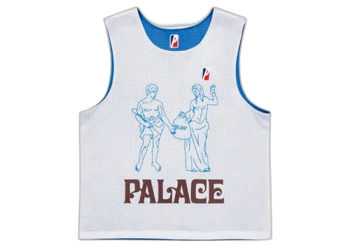 Palace Mesh Practice Vest White/Blue
