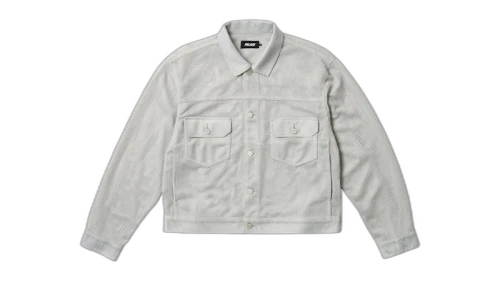 Palace Mesh Trucker Jacket Concrete Grey