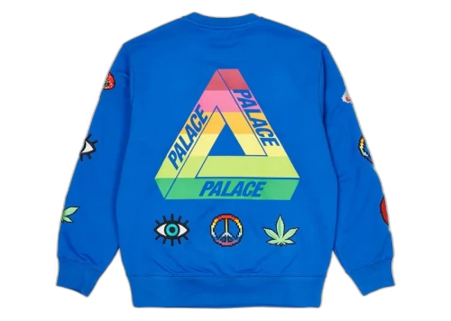 Palace Mixed Media Bitmap Crew Blue
