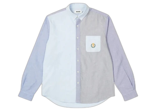 Palace Mixed Oxford Shirt Blue