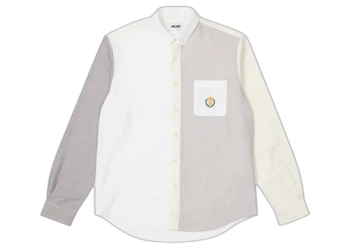 Palace Mixed Oxford Shirt White