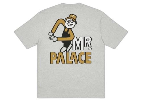 Palace Mr Palace T-shirt Grey Marl