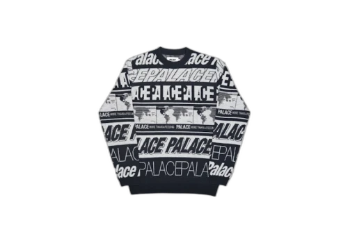 Palace Multi Font Knit Black