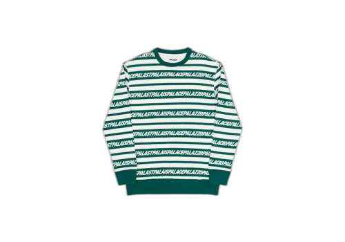 Palace Multi Lingual Crew Green/White