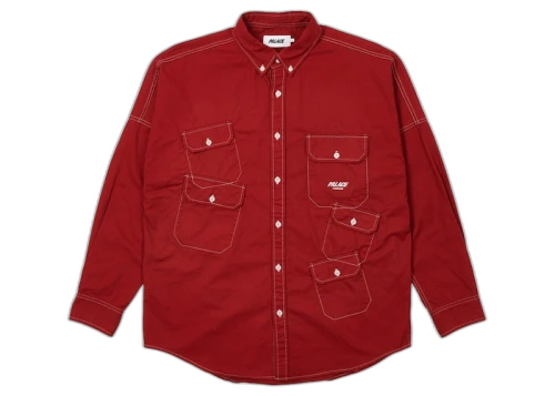 Palace Multi Pocket Shirt Red