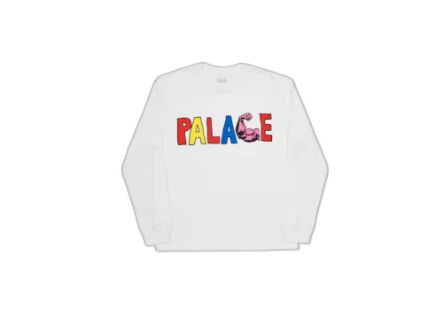 Palace Muscle L/S T-Shirt White
