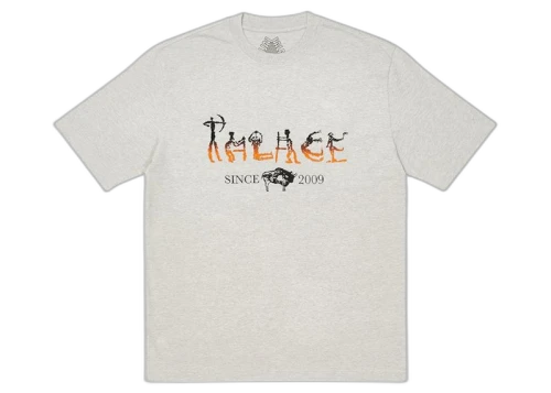 Palace Nein Electricity T-shirt Grey Marl