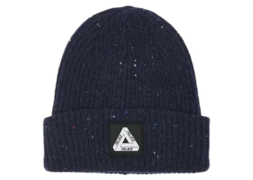 Palace Nepped Tri-Ferg Patch Beanie Navy