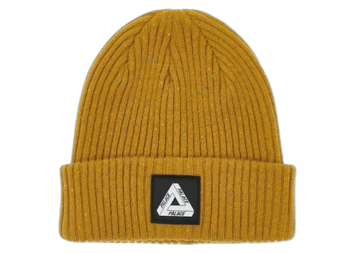 Palace Nepped Tri-Ferg Patch Beanie Tan