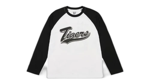 Palace Osaka Exclusive Hanshin Tigers Raglan L/S Tee Black/White