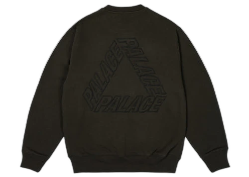 Palace Outline P-3 Crew Black
