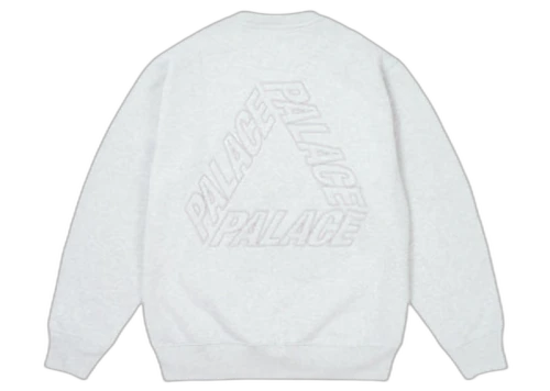 Palace Outline P-3 Crew Grey Marl