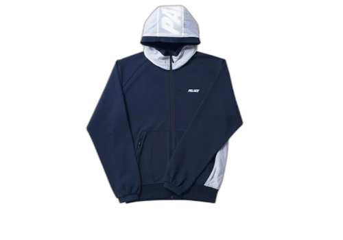 Palace Overlay Track Top Navy/White