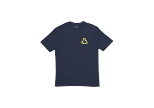 Palace P 3 T-Shirt Navy/Yellow