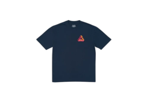 Palace P-3D T-Shirt (Summer 2017) Navy/Red/Orange/Pink
