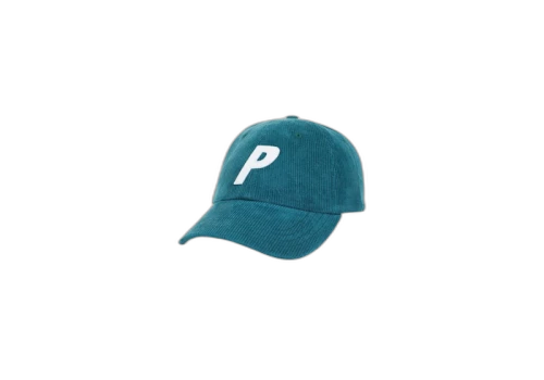 Palace P 6-Panel Cord Bottle Green/White
