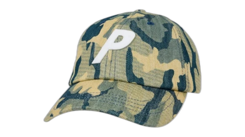 Palace P 6-Panel (SS25) Camo Denim