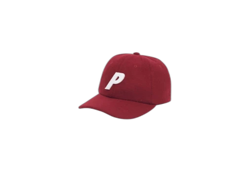 Palace P 6-Panel Wool Red