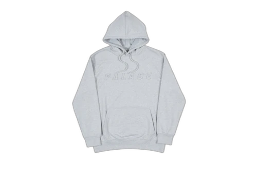 Palace P-A-L Hood Grey Marl