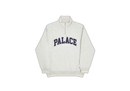 Palace P-Est Zip Crew Grey Marl
