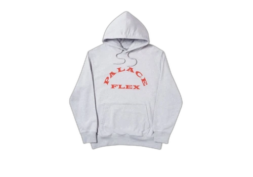 Palace P-Flex Hood Grey Marl