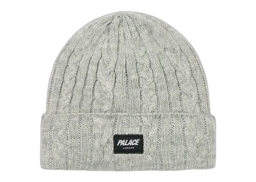 Palace P Link Beanie Grey Marl