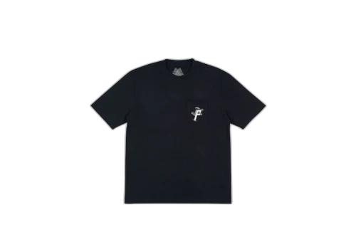 Palace P Man Pocket T-Shirt Black/White