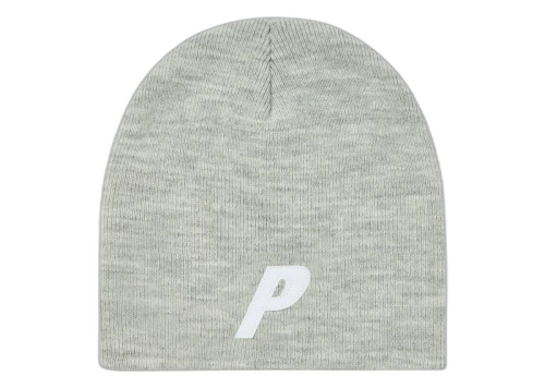 Palace P Nein Cuff Beanie Grey Marl