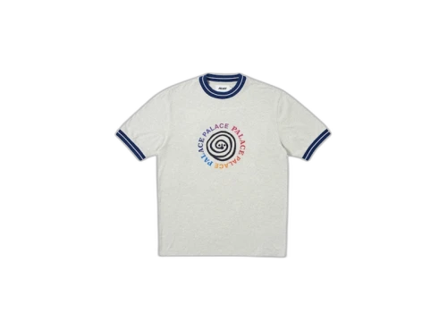 Palace P Ringer T-Shirt Grey Marl