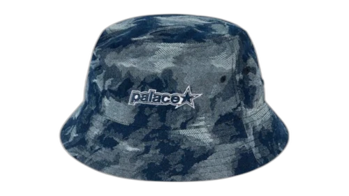 Palace P Star Bucket Hat Stonewash Denim