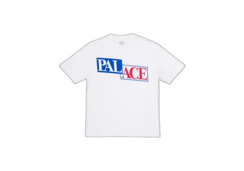 Palace P Star T-Shirt White/Blue/Red