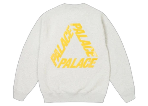 Palace P3 Glitter Crew Grey Marl