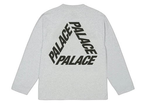 Palace P3 Longsleeve Grey Marl