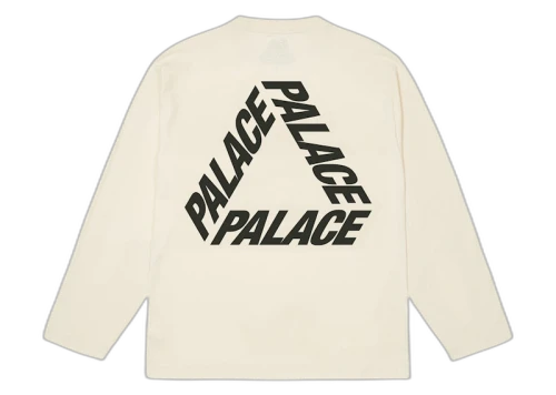 Palace P3 Longsleeve Soft White