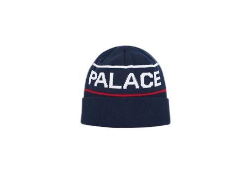 Palace Handle Beanie Navy/White/Red