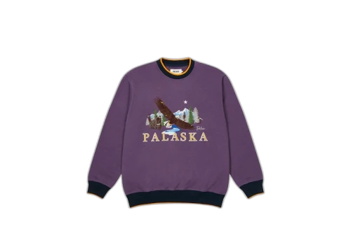 Palace Palaska EMB Crew Purple