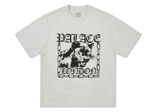 Palace Panther T-Shirt Grey Marl