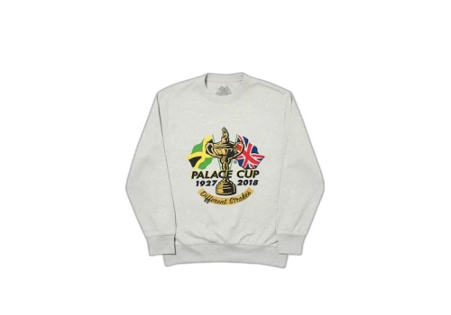 Palace Par Crew Grey Marl