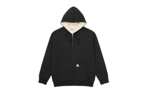 Palace Patch Thermal Zip Hood Black