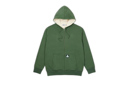 Palace Patch Thermal Zip Hood Green