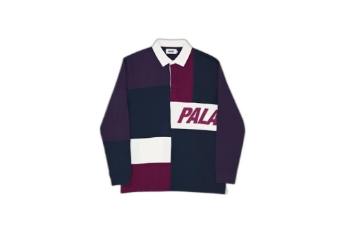 Palace Patchwork Rugby Navy/Purple/Mysterio
