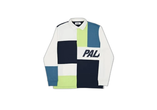 Palace Patchwork Rugby White/Navy/Agean