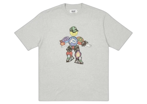 Palace PEZ Pezman T-shirt Grey Marl