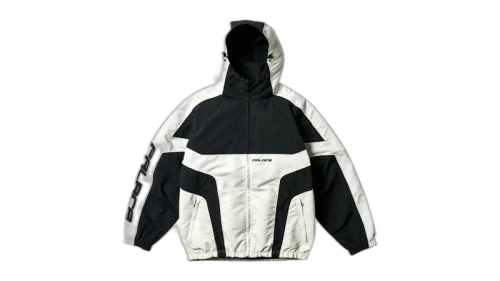 Palace Piped Hooded Shell Jacket Black