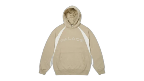 Palace Piped Panel Hood Stoney Grey