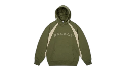 Palace Piped Panel Hood The Deep Green