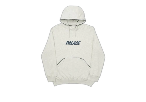 Palace Pipeline Hood Grey Marl