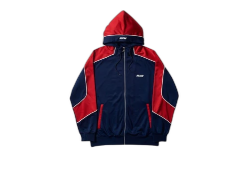 Palace Pipeline Hooded Track Jacket Navy/Red