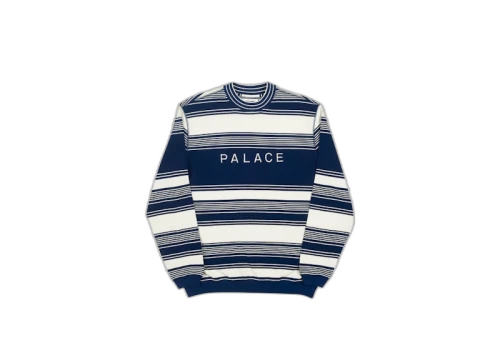 Palace Pique Your Nose Crew White/Navy