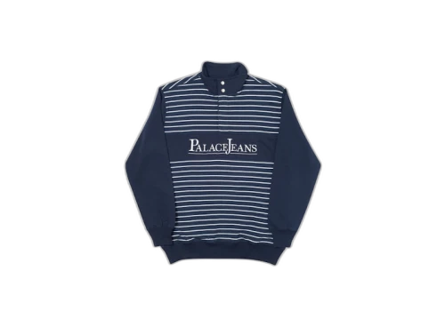 Palace PJ Popper Neck Navy